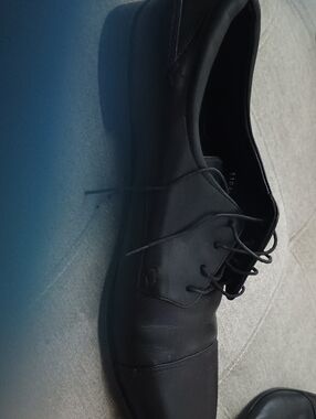 Florsheim Black Leather Derby Lace-Up Oxford